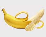 硬度象征：剥了皮的香蕉